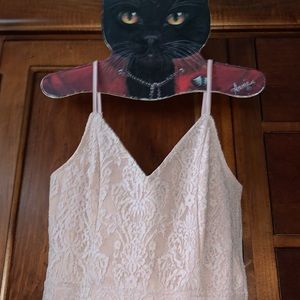 Dusty rose sexy lace mini dress size small